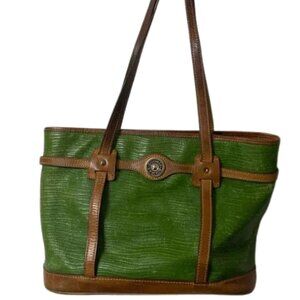 Dooney & Bourke Kelly Green Leather Tote Shoulder Bag